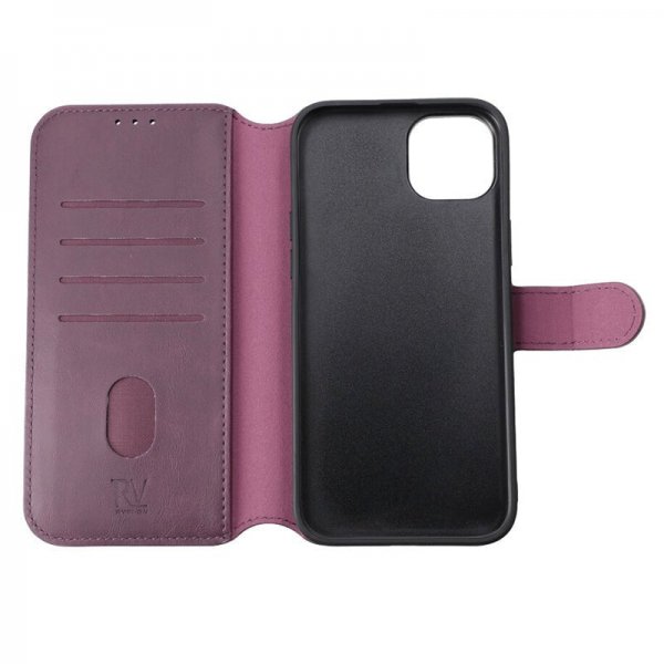 Rvelon iPhone 15 Plus Etui Magnetisk Aftageligt Cover Lilla