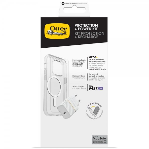 Otterbox iPhone 15 Plus Beskyttelse + Strøm-sæt