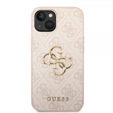 Guess iPhone 15 Plus Cover 4G Logo Rosa