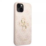 Guess iPhone 15 Plus Cover 4G Logo Rosa