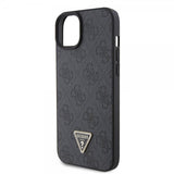 Guess iPhone 15 Plus Cover 4G Metal Triangle Strass Sort