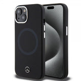 Mercedes Benz iPhone 15 Plus Cover Bicolor MagSafe Sort
