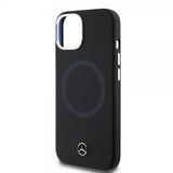 Mercedes Benz iPhone 15 Plus Cover Bicolor MagSafe Sort