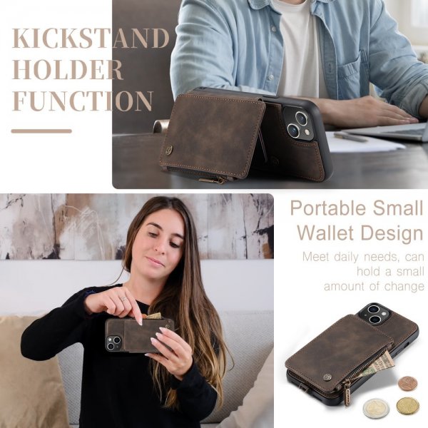 CaseMe iPhone 15 Plus Cover C20 Series Kaffe