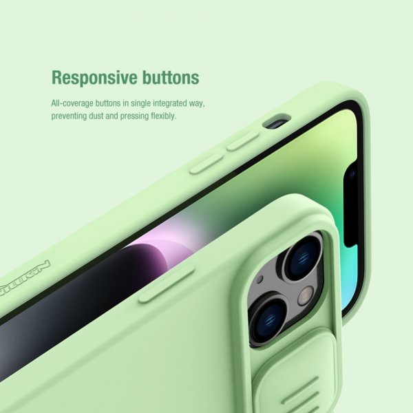 Nillkin iPhone 15 Plus Cover CamShield Silky Blå