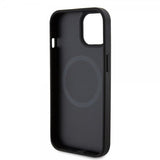 Ferrari iPhone 15 Plus Cover Carbon PU Læder MagSafe Sort