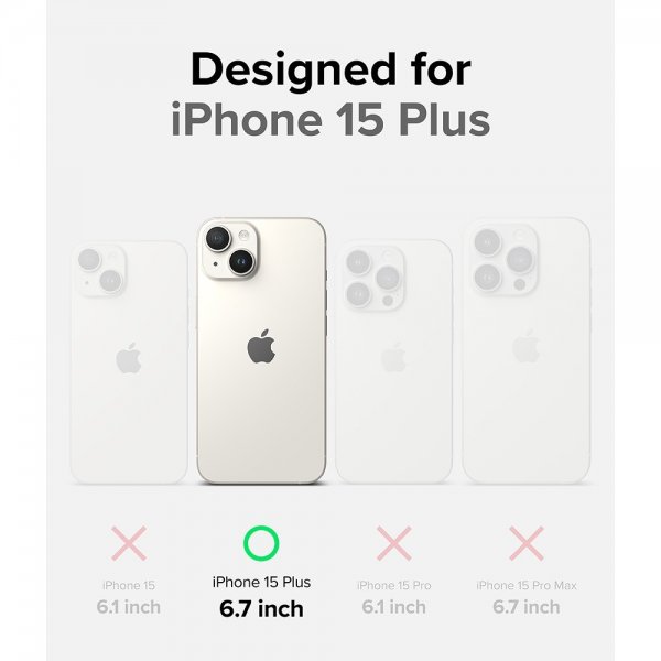 Ringke iPhone 15 Plus Cover Fusion Bold Grå