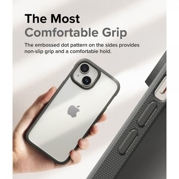Ringke iPhone 15 Plus Cover Fusion Bold Grå