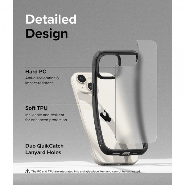 Ringke iPhone 15 Plus Cover Fusion Bold Mat Sort