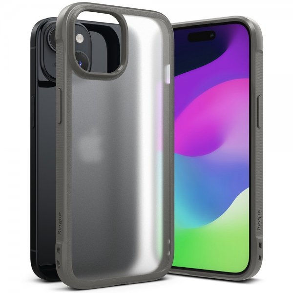 Ringke iPhone 15 Plus Cover Fusion Bold Matgrå