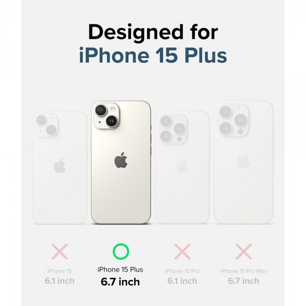 Ringke iPhone 15 Plus Cover Fusion Matte Clear