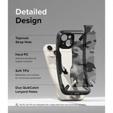 Ringke iPhone 15 Plus Cover Fusion X Design Camo Black