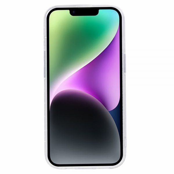 iPhone 15 Plus Cover Glitterpailletter Sølv