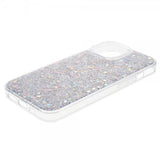 iPhone 15 Plus Cover Glitterpailletter Sølv