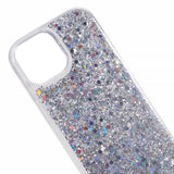 iPhone 15 Plus Cover Glitterpailletter Sølv