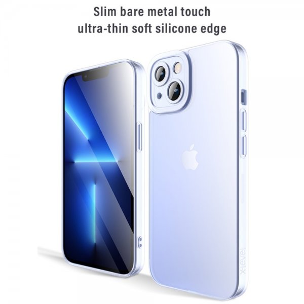 X-Level iPhone 15 Plus Cover Hærdet Glas Blå