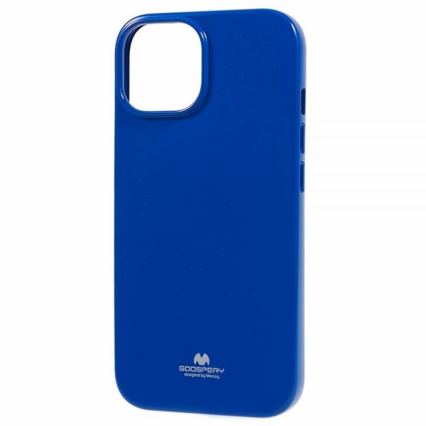 Mercury iPhone 15 Plus Cover Jelly Glitter Blå