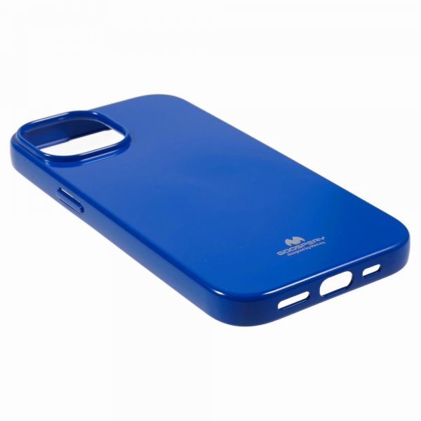 Mercury iPhone 15 Plus Cover Jelly Glitter Blå