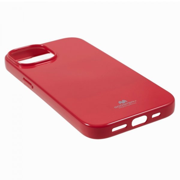Mercury iPhone 15 Plus Cover Jelly Glitter Magenta