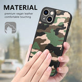 iPhone 15 Plus Cover Camouflage Blå