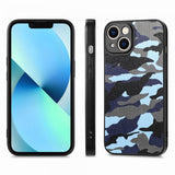iPhone 15 Plus Cover Camouflage Blå