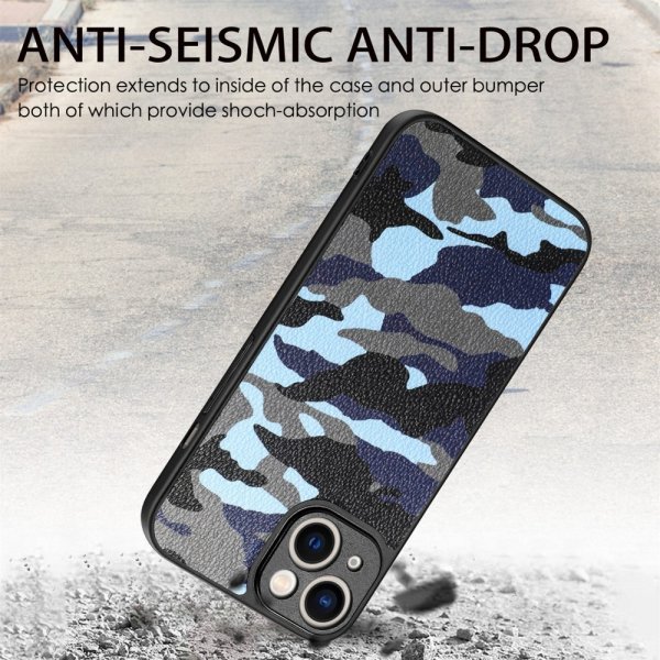 iPhone 15 Plus Cover Camouflage Brun