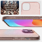 Spigen iPhone 15 Plus Cover Liquid Crystal Glitter Rose Quartz