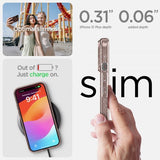 Spigen iPhone 15 Plus Cover Liquid Crystal Glitter Rose Quartz