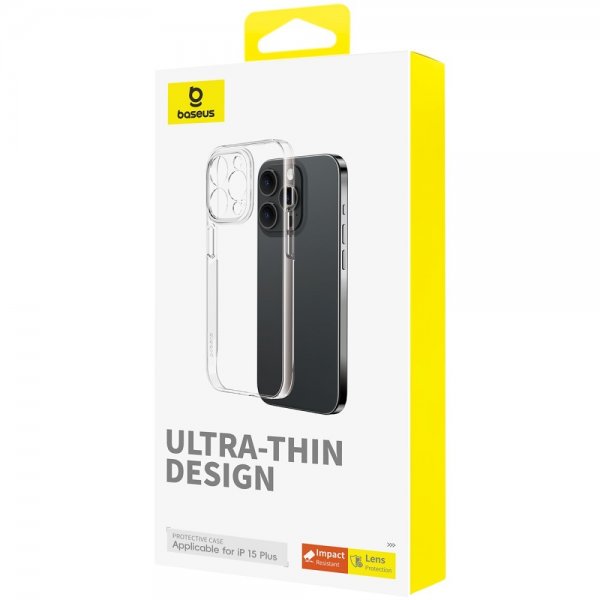 Baseus iPhone 15 Plus Cover Lucent Series Transparent