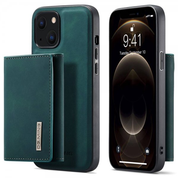 Dg.Ming iPhone 15 Plus Cover M1 Series Aftagelig Kortholder Grøn