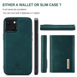 Dg.Ming iPhone 15 Plus Cover M1 Series Aftagelig Kortholder Grøn