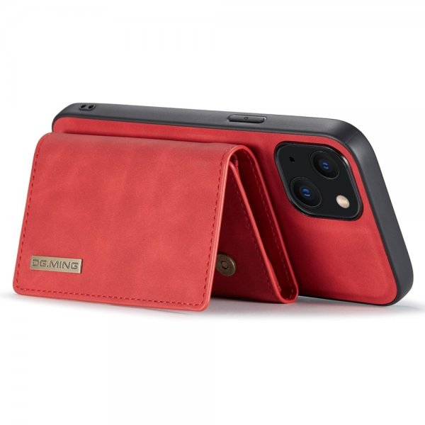 Dg.Ming iPhone 15 Plus Cover M1 Series Aftagelig Kortholder Rød