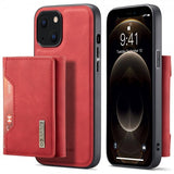 Dg.Ming iPhone 15 Plus Cover M2 Series Aftagelig Kortholder Rød
