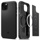 Spigen iPhone 15 Plus Cover Mag Armor MagFit Mat Sort