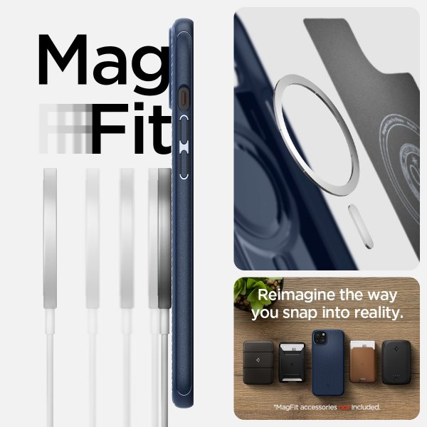 Spigen iPhone 15 Plus Cover Mag Armor MagFit Mat Sort