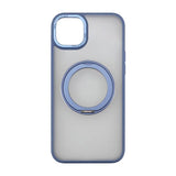 Rvelon iPhone 15 Plus Cover Roterbart MagSafe Stativ Blå