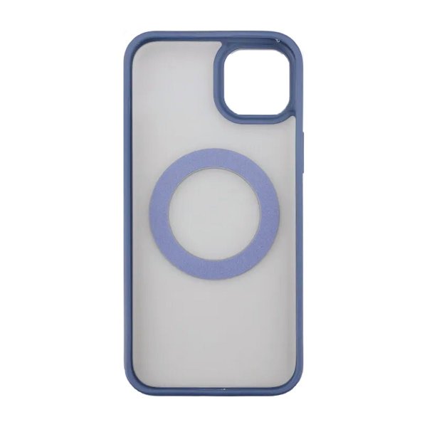 Rvelon iPhone 15 Plus Cover Roterbart MagSafe Stativ Blå