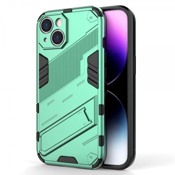 iPhone 15 Plus Cover med Stander Grøn