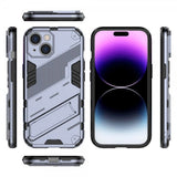 iPhone 15 Plus Cover med Stativ Mørkeblå