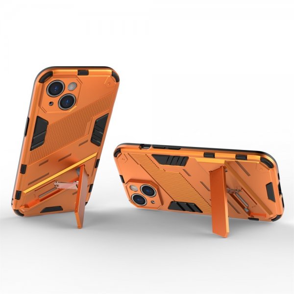 iPhone 15 Plus Cover med Stativ Orange