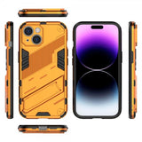 iPhone 15 Plus Cover med Stativ Orange
