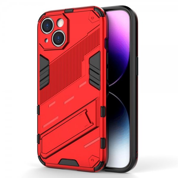 iPhone 15 Plus Cover med Stativ Rød