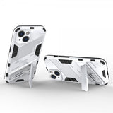 iPhone 15 Plus Cover med Stander Hvid