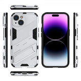 iPhone 15 Plus Cover med Stander Hvid