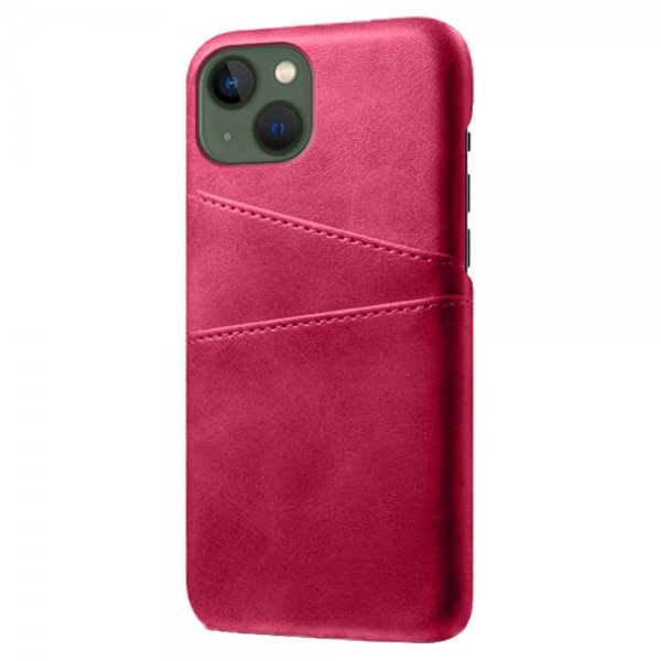 iPhone 15 Plus Cover med to Kortlommer Magenta