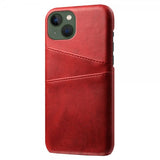 iPhone 15 Plus Cover med to Kortlommer Rød
