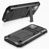 R-JUST iPhone 15 Plus Cover Metal Stødsikkert Sort