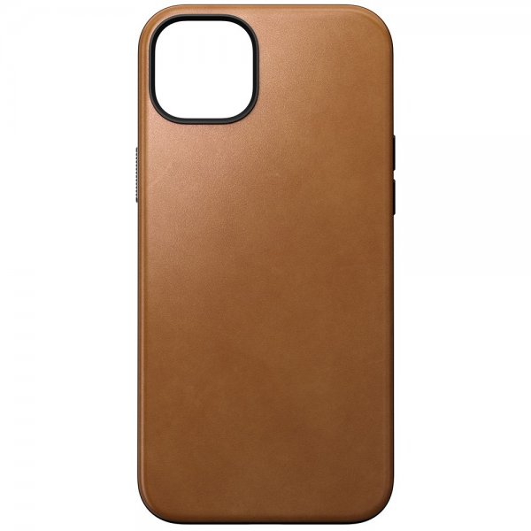 Nomad iPhone 15 Plus Cover Modern Leather Case English Tan