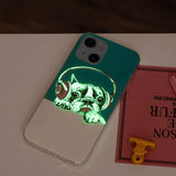iPhone 15 Plus Cover Motiv Hund med Hovedtelefoner