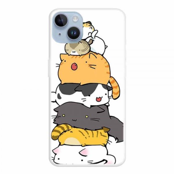 iPhone 15 Plus Cover Motiv Kattehøj